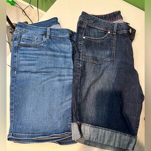 Lane Bryant Jean Shorts - Set of 2 - Size 16